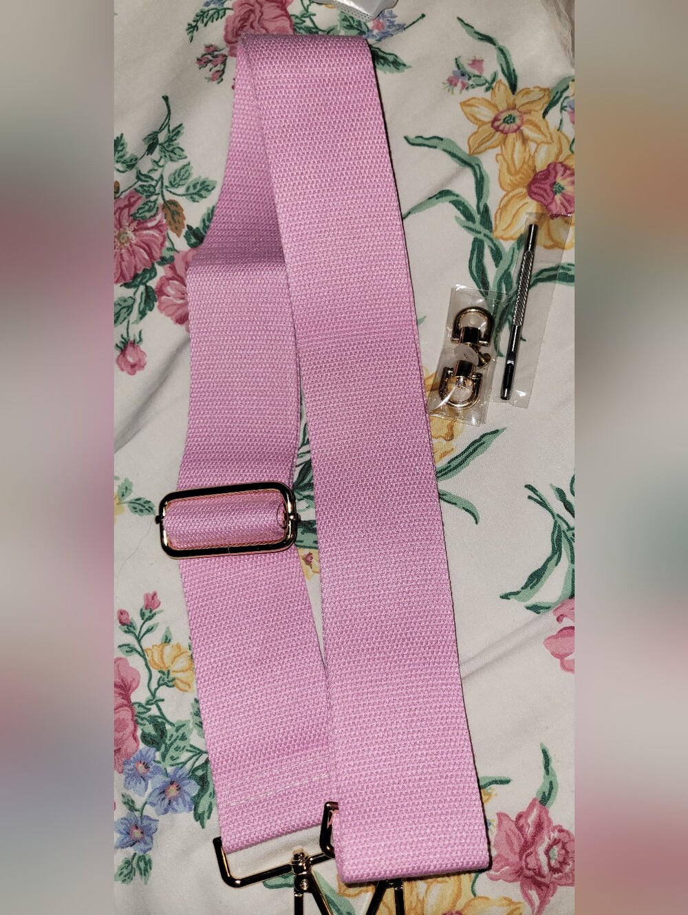 Mivassorr Pink Canvas Bag Strap for Bogg Bag Accessories 2" Adjustable Crossbody